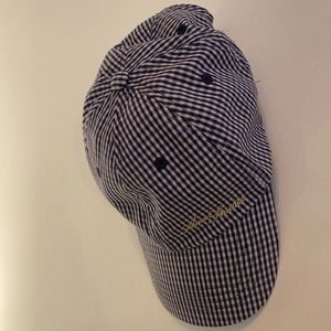 Acne Studios Gingham Hat Blue and White